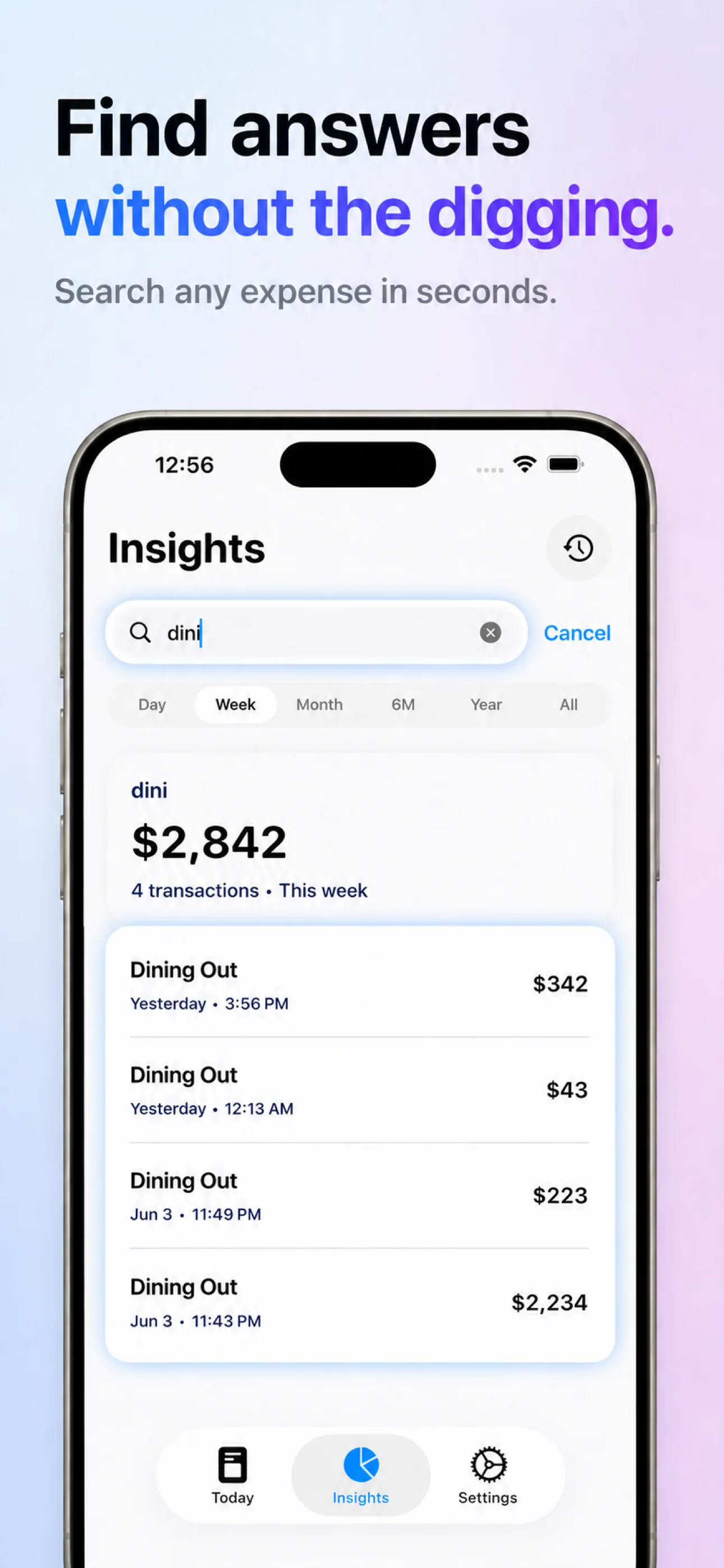 SpendLoop reports answering spending questions